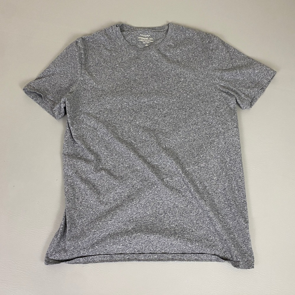 SONOMA Weekend Tee T-Shirt Men's Large Tall Perfect for Layering Heather Grey